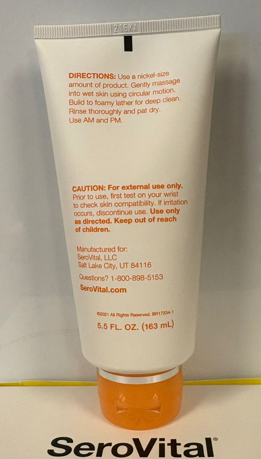 SeroVital Comfort Bead Cleanser 5.5 oz – New & Unused, No Retail Box, Sealed