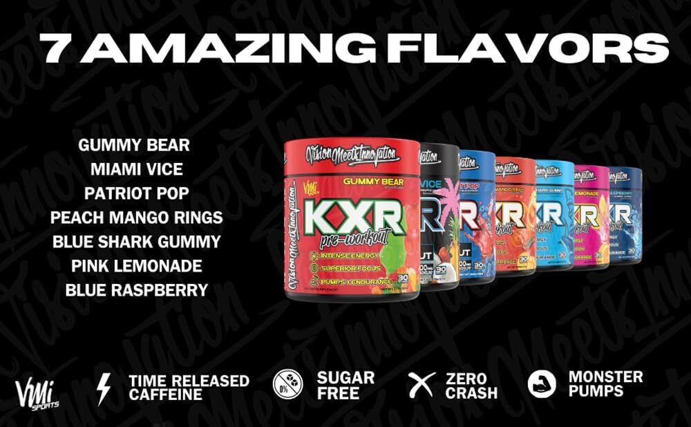 VMI Sports® KXR Best Pre-Workout Supplement - Patriot Pop
