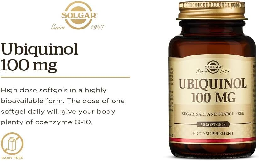 Solgar Ubiquinol 100 mg Reduced CoQ-10 50 Softgels