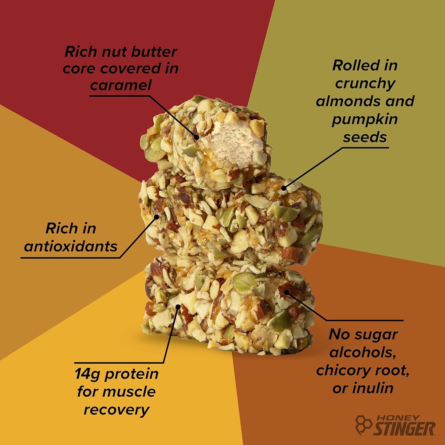 Honey Stinger Nut and Seed Bar - Almond/Pumpkin, Box of 12