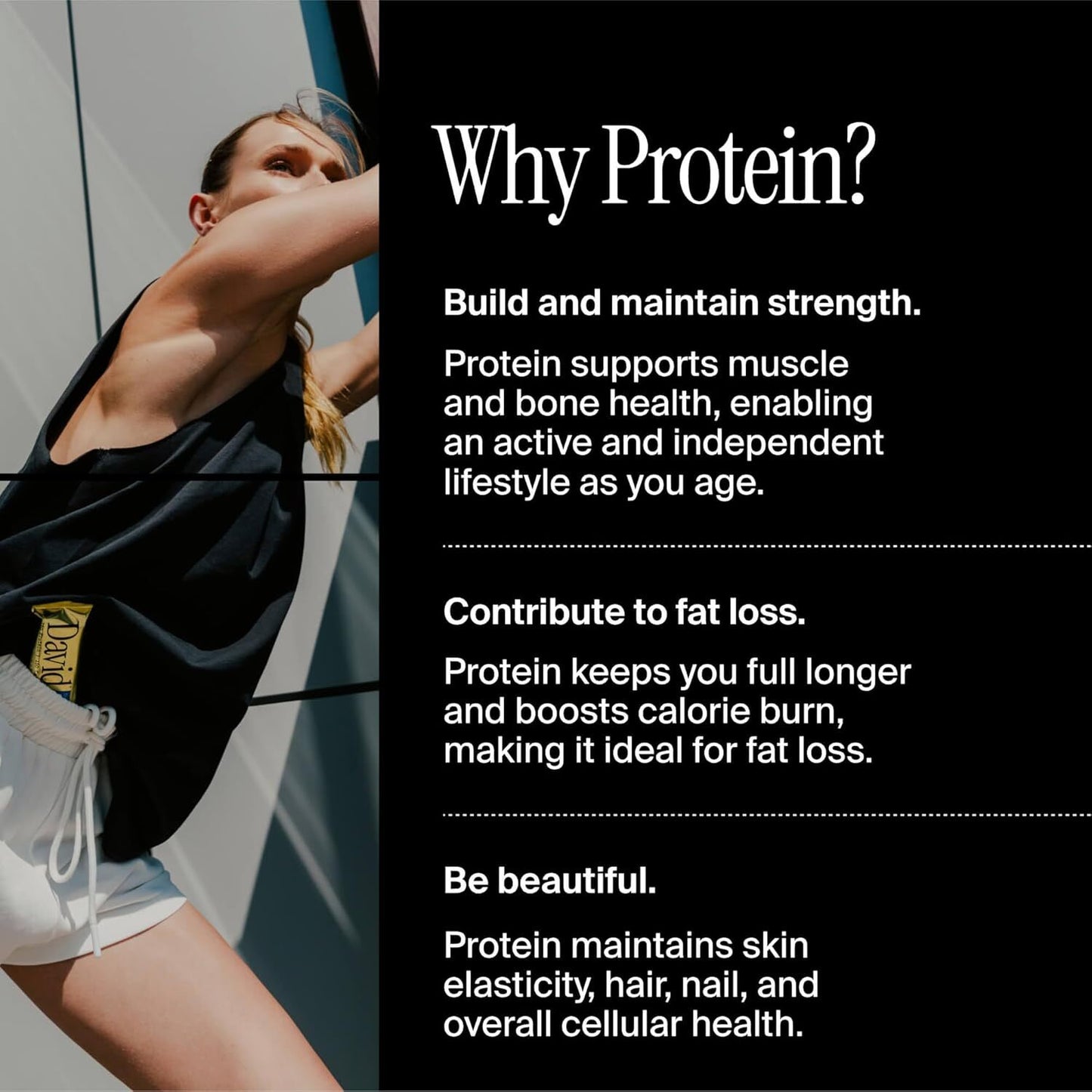 David, Protein Bar, Salted Peanut Butter, Pack of 12 Bars