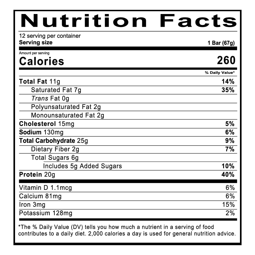 REDCON1 MRE Protein Bar, Blueberry Cobbler - Contains MCT Oil + 20g of Whole Food Protein - Easily Digestible, Macro Balanced Low Sugar Meal Replacement Bar (12 Bars)