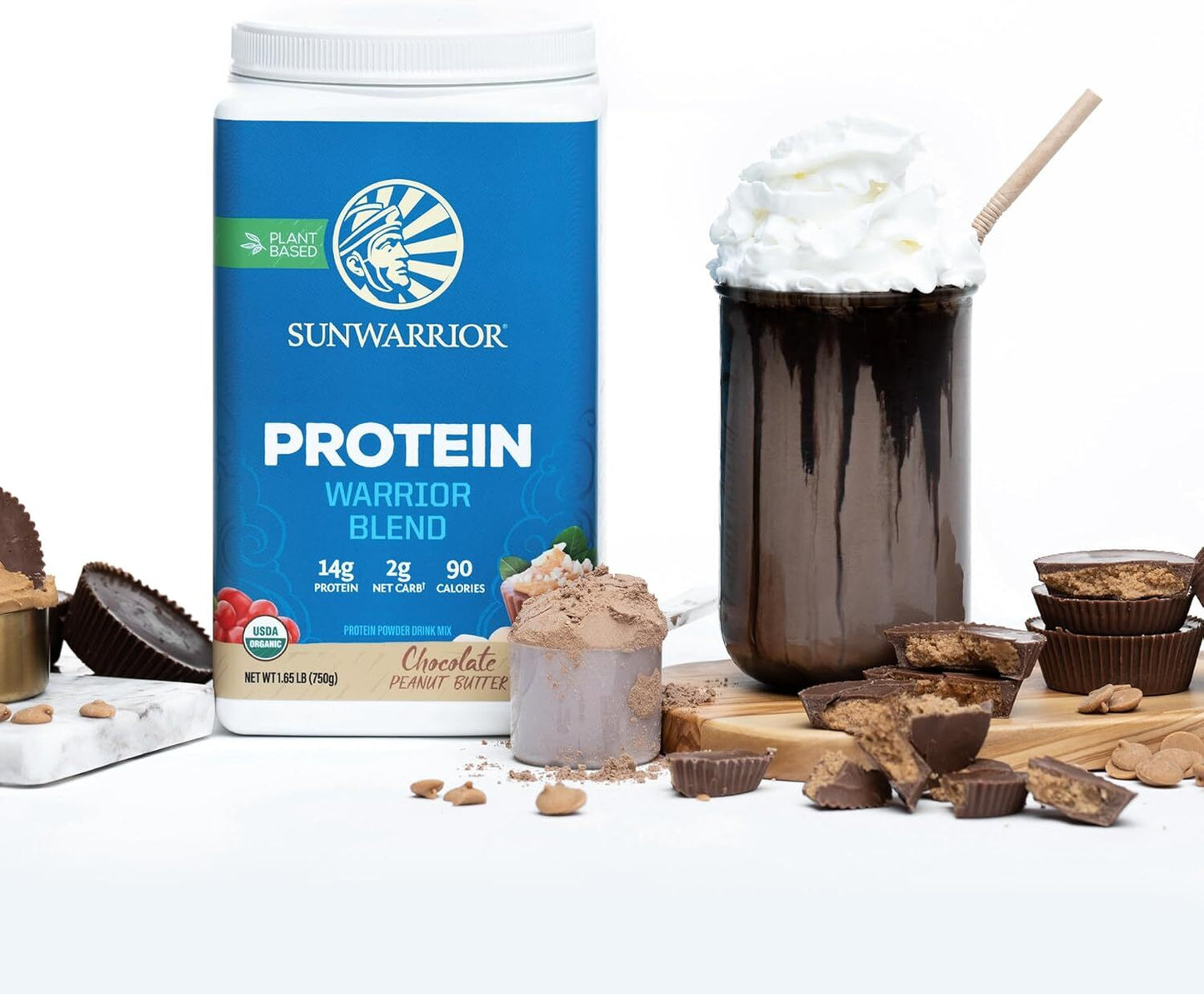 Sunwarrior Vegan Protein Chocolate Peanut Butter- 750g