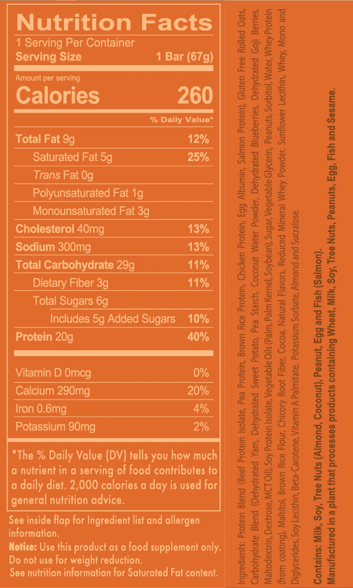 REDCON1 MRE Protein Bar, Blueberry Cobbler - Contains MCT Oil + 20g of Whole Food Protein - Easily Digestible, Macro Balanced Low Sugar Meal Replacement Bar (12 Bars)