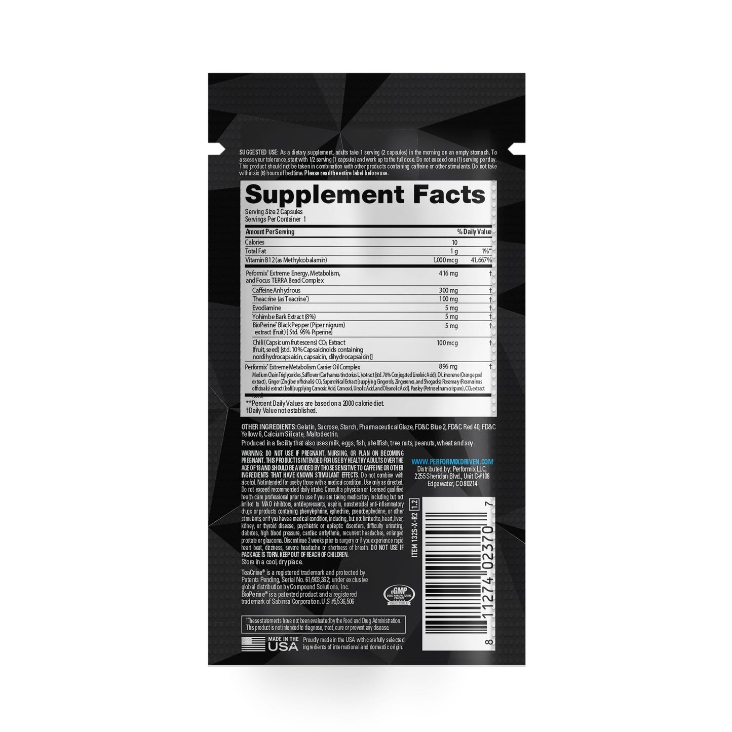 PERFORMIX SST V2X Super Strength Technology - Multi-Phase Suspension Timed-Release Energy, Mental Focus, Pre-Workout Supplement for Men & Women, 60 Capsules