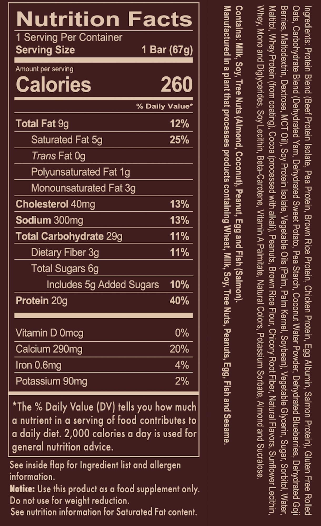 REDCON1 MRE Protein Bar, Blueberry Cobbler - Contains MCT Oil + 20g of Whole Food Protein - Easily Digestible, Macro Balanced Low Sugar Meal Replacement Bar (12 Bars)