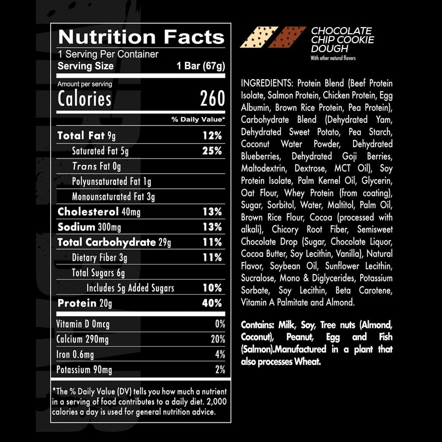 REDCON1 MRE Protein Bar, Blueberry Cobbler - Contains MCT Oil + 20g of Whole Food Protein - Easily Digestible, Macro Balanced Low Sugar Meal Replacement Bar (12 Bars)