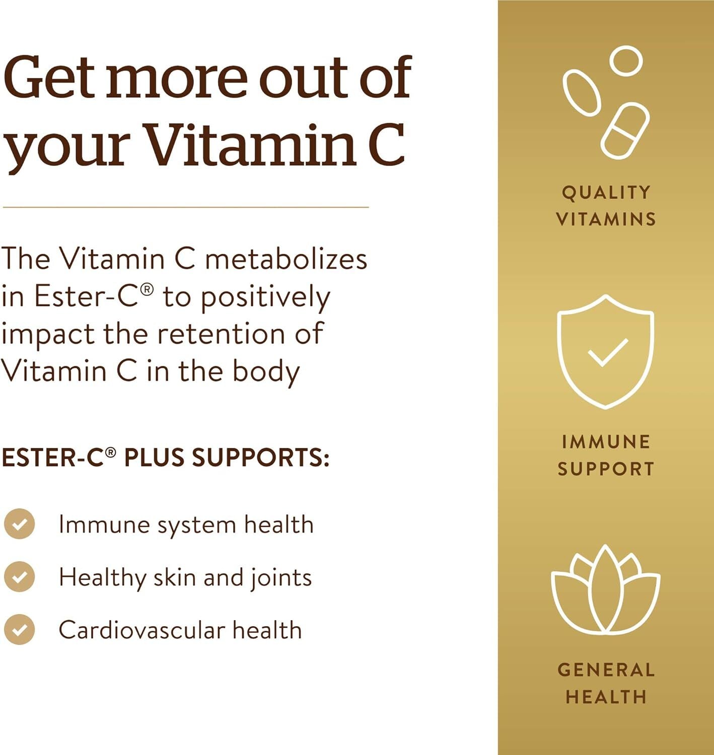 Solgar Ester-C 1000 mg Vitamin C , 180 Tablets