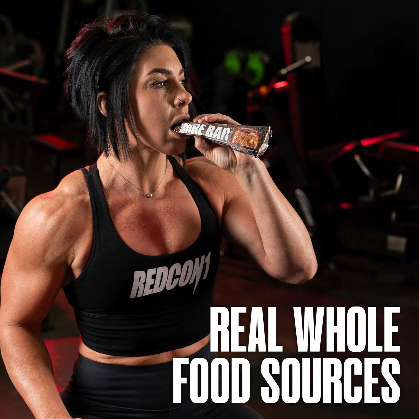 REDCON1 MRE Protein Bar, Blueberry Cobbler - Contains MCT Oil + 20g of Whole Food Protein - Easily Digestible, Macro Balanced Low Sugar Meal Replacement Bar (12 Bars)