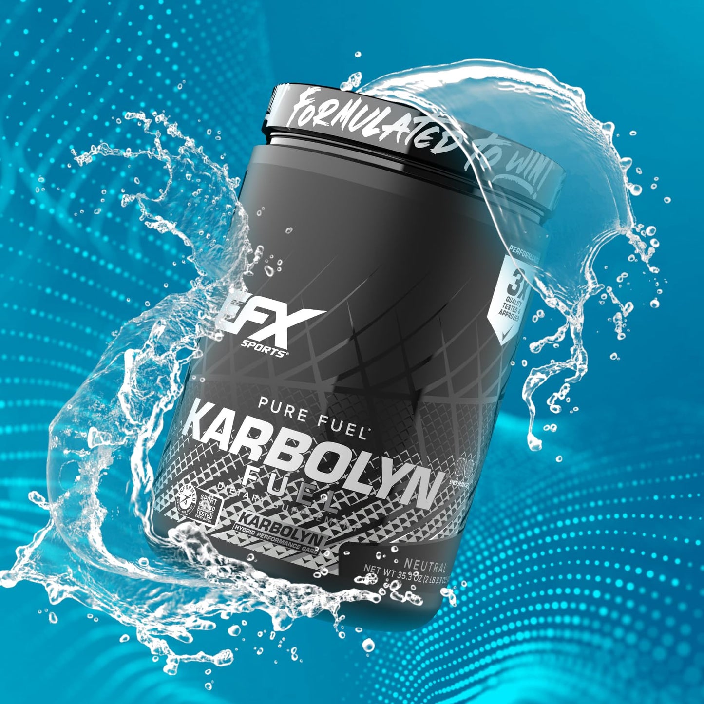 EFX Sports Karbolyn Fuel | Fast-Absorbing Carbohydrate Powder | Carb Load, Sustained Energy, Quick Recovery | Stimulant Free | 39 Servings (Neutral)
