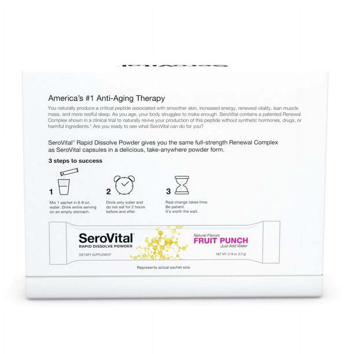 SeroVital Fruit Punch Powder Dietary Supplement - 30 Sachets