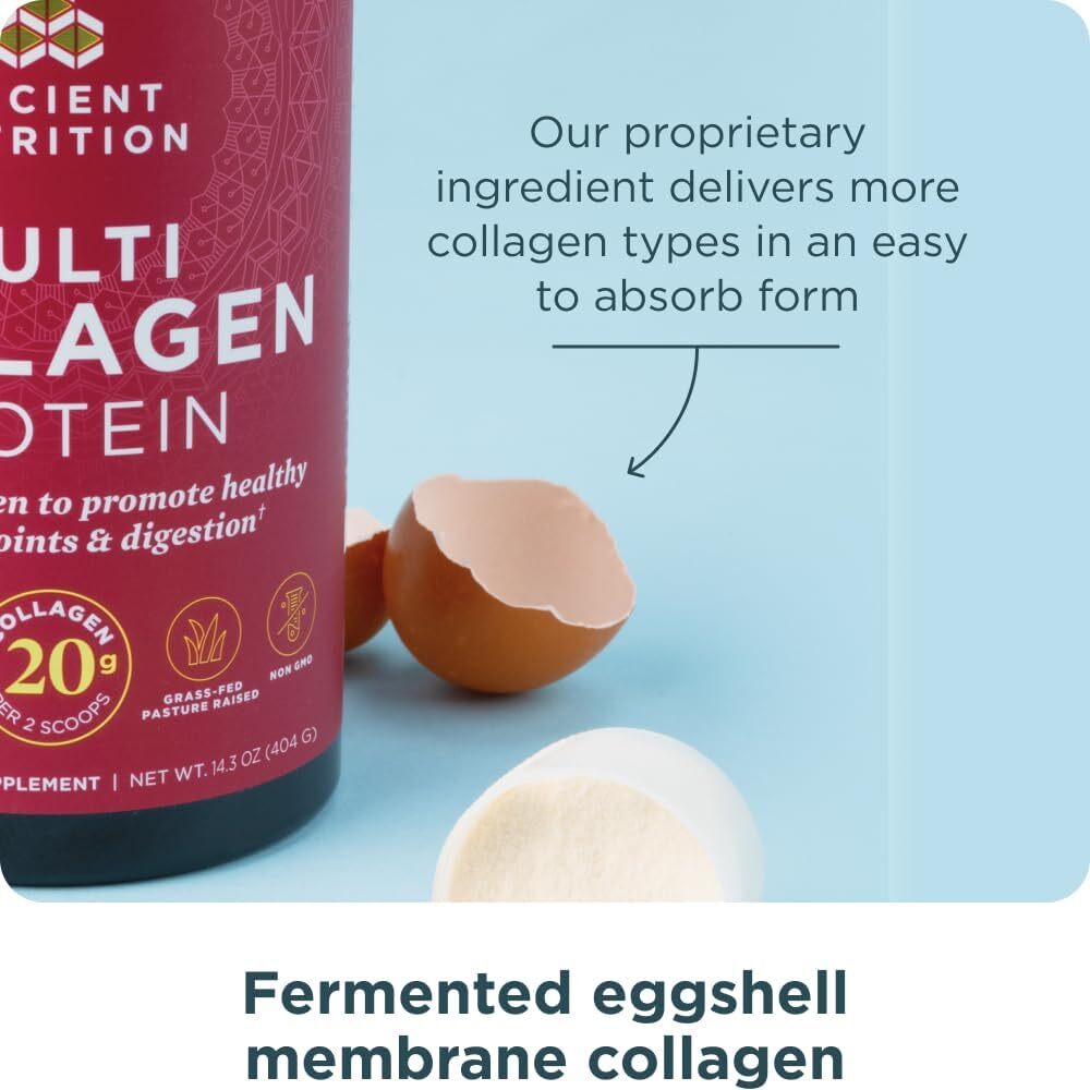 Ancient Nutrition Multi Collagen Protein Vitamin C & Probiotics 8.6 oz