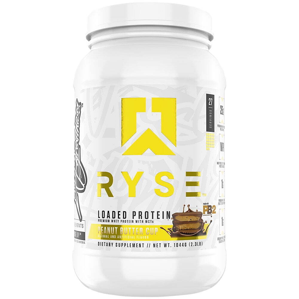 RYSE Loaded Premium Whey Protein Powder with MCTs - Peanut Butter Cup 2.3 lbs