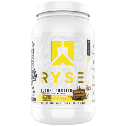 RYSE Loaded Premium Whey Protein Powder with MCTs - Peanut Butter Cup 2.3 lbs