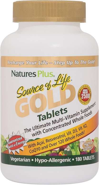Nature's Plus Source of Life Gold 180 Tablets