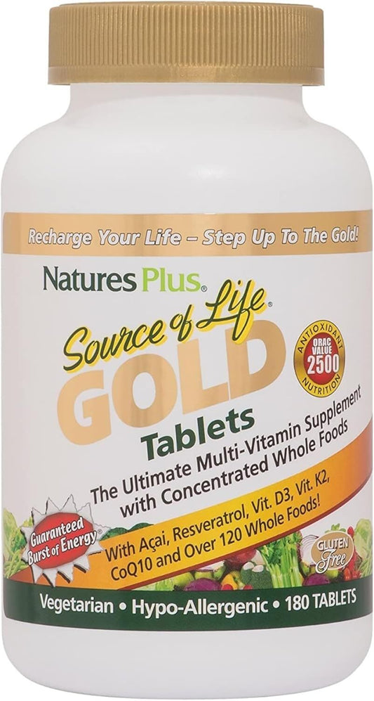 Nature's Plus Source of Life Gold 180 Tablets