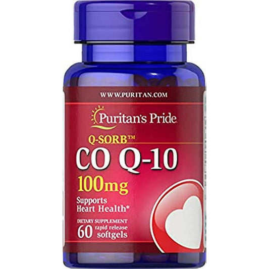Puritan's Pride Q-Sorb Coq10 100Mg, Supports Heart Health,  60 Ct