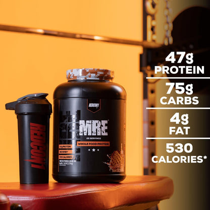 REDCON1 MRE Protein Powder, Fudge Brownie Meal Replacement Protein Blend 7 Lb