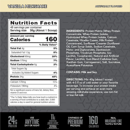 Syntha-6 Edge®, Protein Powder Drink Mix, Vanilla Milkshake, 4.01 lb (1.82 kg)