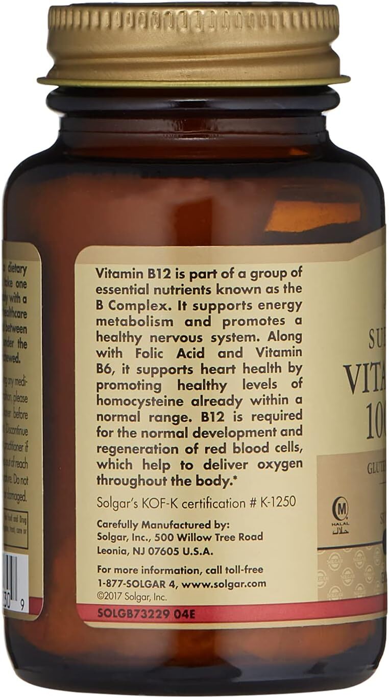 Solgar Sublingual Vitamin B 12 1,000 mcg 250 Ct