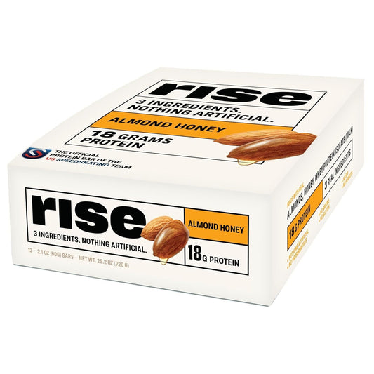 Rise Bar Rise Protein Bar Almond Honey 12 bars - Pack of 2