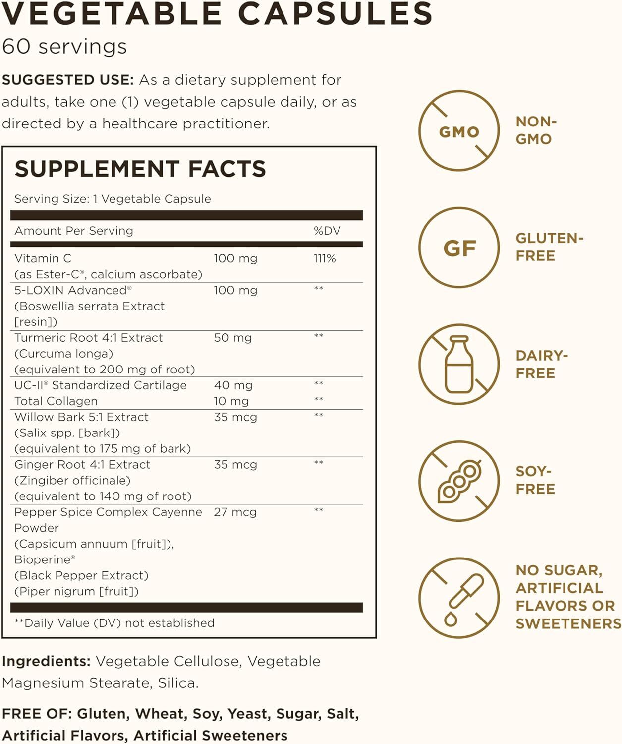 Solgar No. 7 Join Support Vegetable Capsule - 60 Count