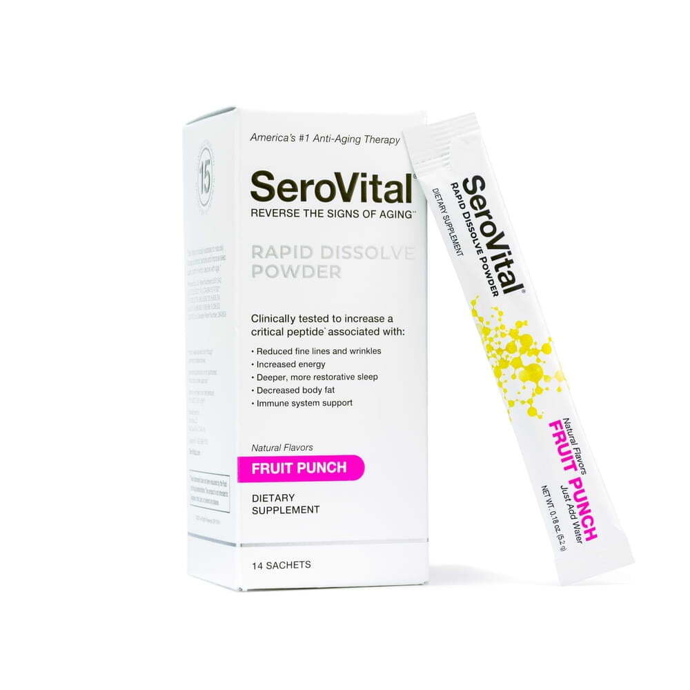SeroVital Bundle Fruit Punch Powder 14ct + Advanced 120 Ct+60 Tab 30 Day Dietary