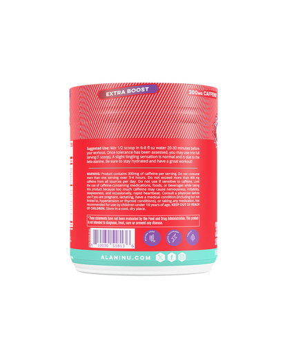 Alani Nu Pre-Workout with Extra Boost - Cherry Slush (14.1 Oz. / 30 Servings)