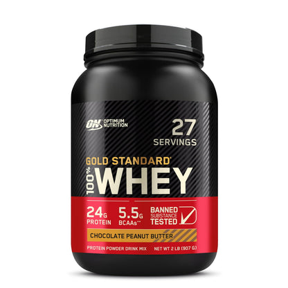 Optimum Nutrition Chocolate Peanut Butter Gold Standard Whey 100% Protein 2 lb