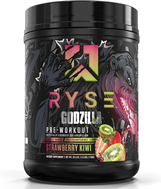 RYSE Godzilla Pre-Workout - Strawberry Kiwi (40 Servings)
