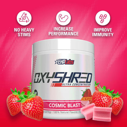 EHP Laps, OxyShred, Fat Burner, Cosmic Blast, Strawberry, 10.16 oz (288 g)