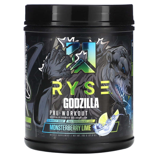 RYSE Godzilla Pre Workout Monsterberry Lime Exp:  02/2025 NO REFUNDS