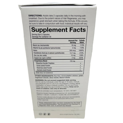 SeroVital Hair Regeneres 60ct Reduces Age Related Hair Loss