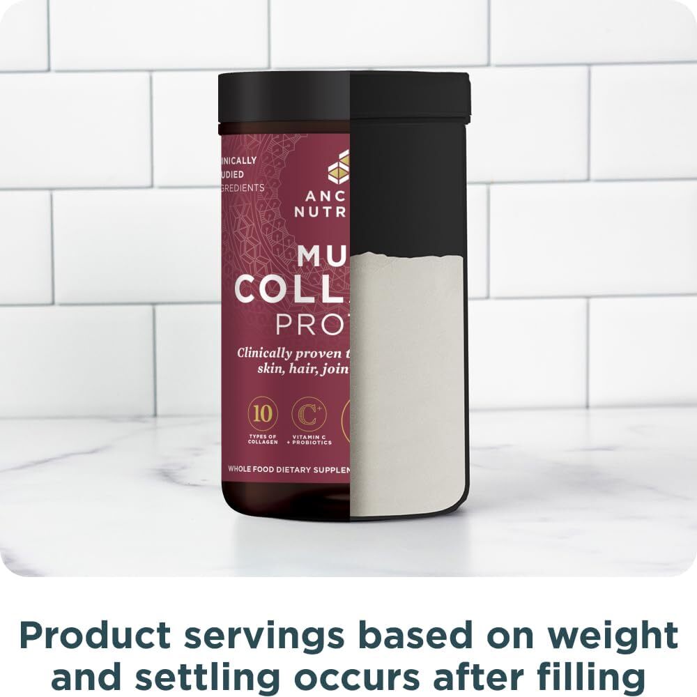 Ancient Nutrition Multi Collagen Protein Vitamin C & Probiotics 8.6 oz