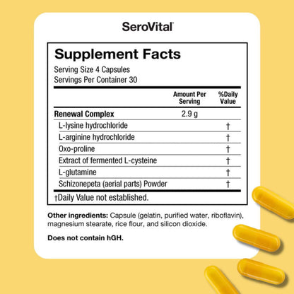 SeroVital Bundle Renewal Complex 120 Count for Women + Fruit Punch Powder 14ct