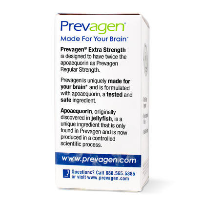 Prevagen Extra Strength Capsules, 60ct 2 Pack, Prevagen with Apoaequorin & Vitamin D