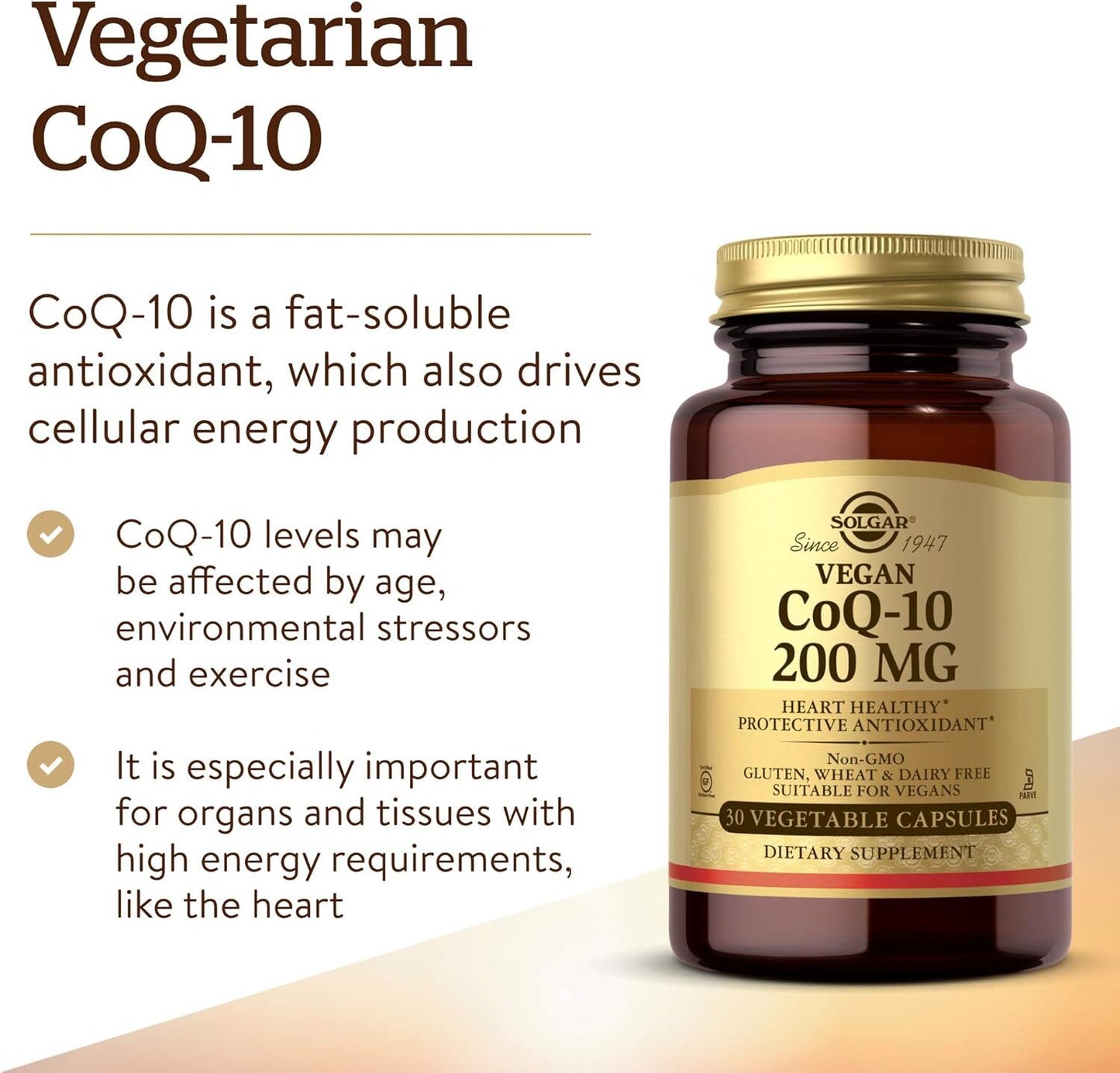 Solgar Coenzyme Q-10 200mg 30 VegCap