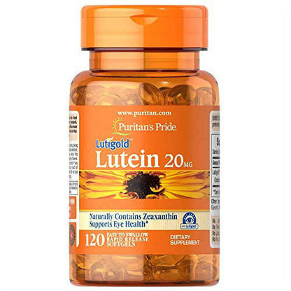 Puritan's Pride 20mg Lutein with Zeaxanthin-120 Softgels