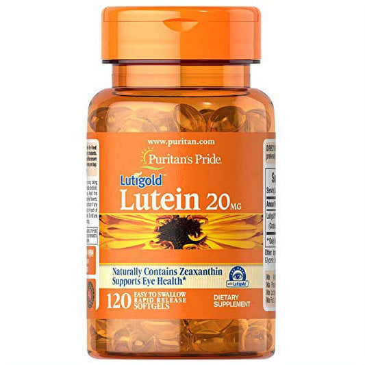 Puritan's Pride 20mg Lutein with Zeaxanthin-120 Softgels