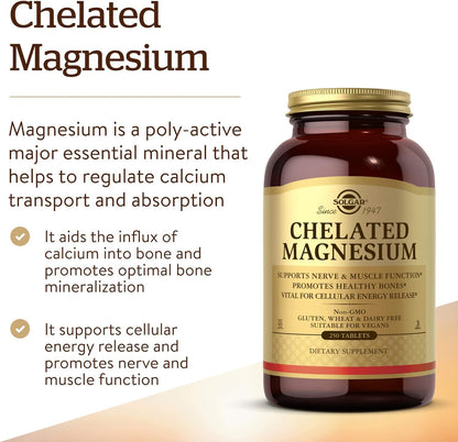 Solgar Chelated Magnesium 250 Tablets