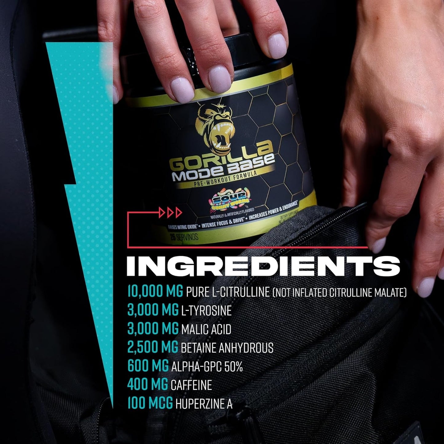 Gorilla Mind Base Pre Workout - 360 Grams (Blue Raspberry)