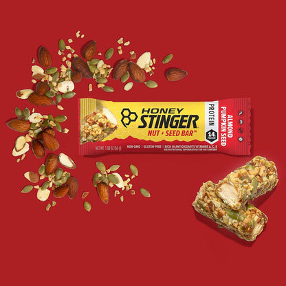 Honey Stinger Nut and Seed Bar - Almond/Pumpkin, Box of 12