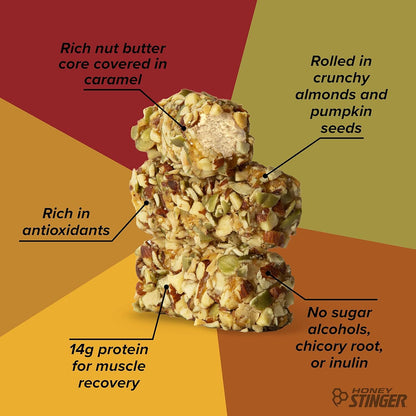 Honey Stinger Nut and Seed Bar - Almond/Pumpkin, Box of 12