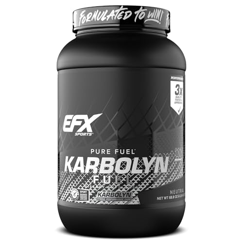 EFX Sports Karbolyn Fuel | Fast-Absorbing Carbohydrate Powder | Carb Load, Sustained Energy, Quick Recovery | Stimulant Free | 39 Servings (Neutral)
