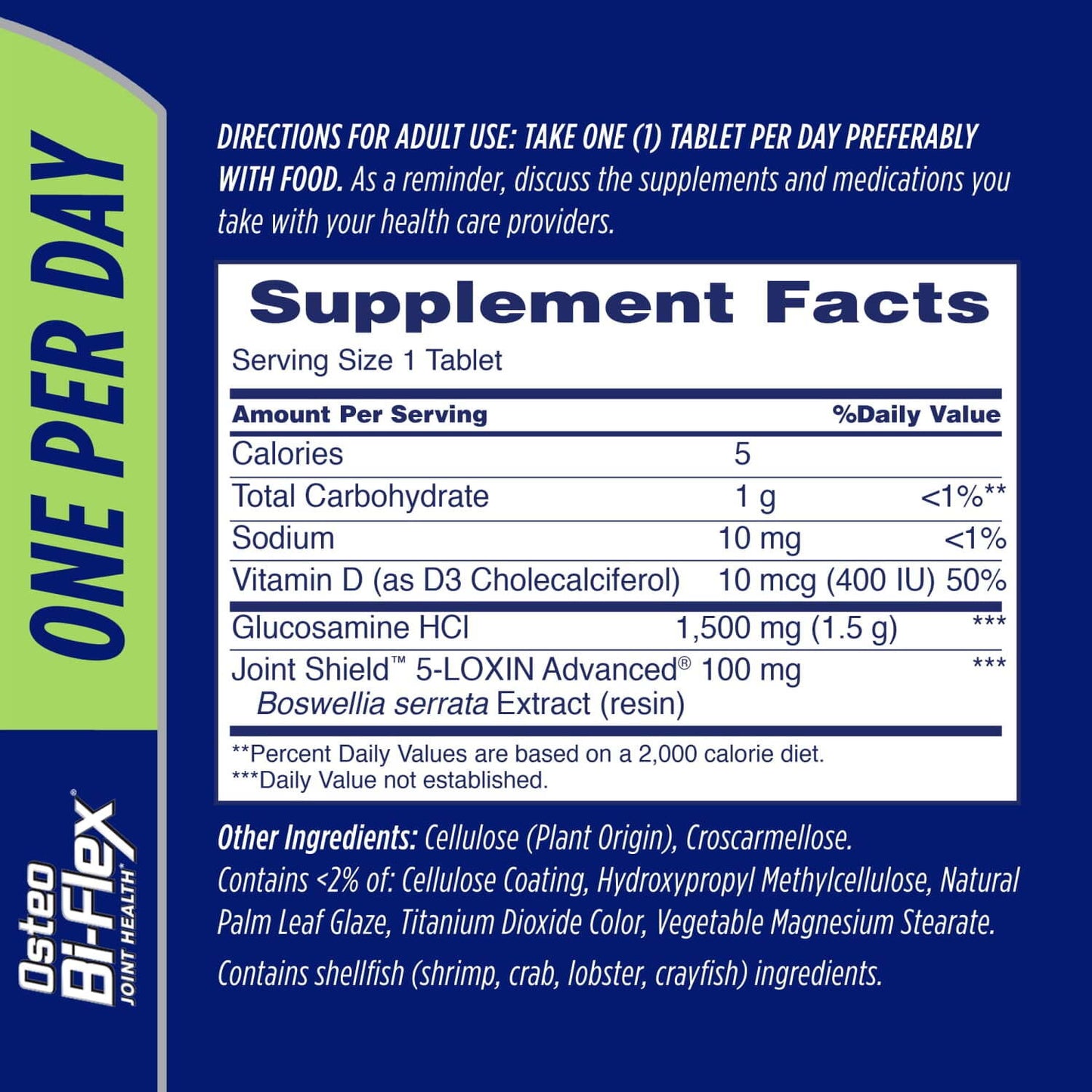 Osteo Bi-flex One per Day Joint Shield Dietary Supplement 60 Tablets