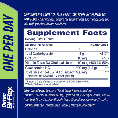 Osteo Bi-flex One per Day Joint Shield Dietary Supplement 60 Tablets