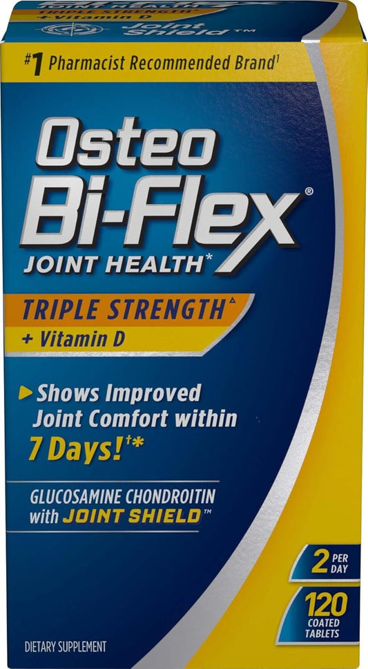 Osteo Bi-Flex Triple Strength Joint Health Supplement, 120ct,  - Pack of 2