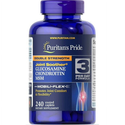 Combinations Puritans 27814 Glucosamine Chondroitin and MSM Joint Soother - 240