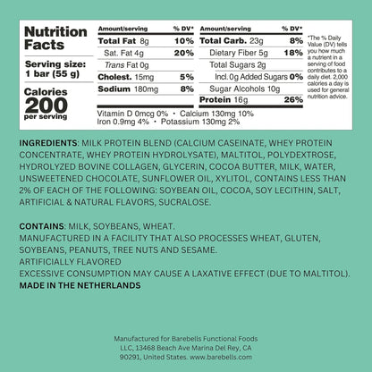 Barebells Soft Protein Bar Minty Chocolate 12 bars