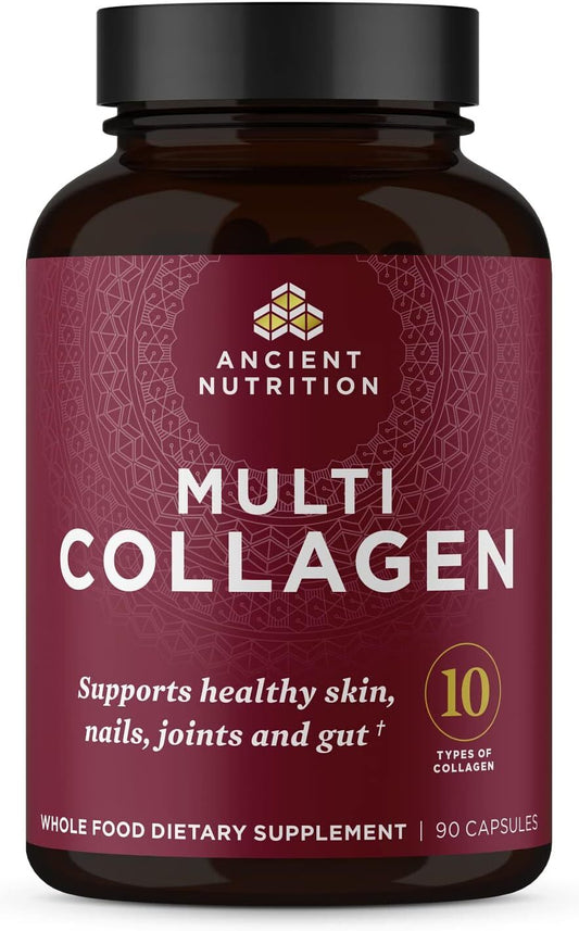 Ancient Nutrition Multi Collagen (Types 1, 2, 3, 5, 10) Capsules, 90 Ct
